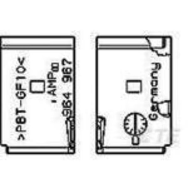 VERRIEGLUNGSDECKEL, Te Connectivity, Mfr#: 964967-1